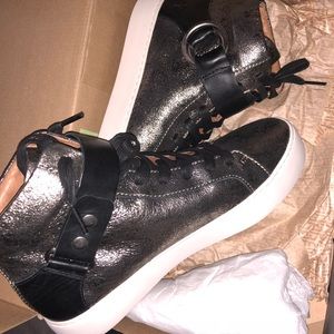 New Frye metallic sneakers